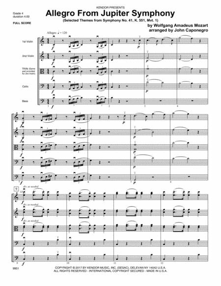 Mozart Symphony No. 41 Jupiter Allegro