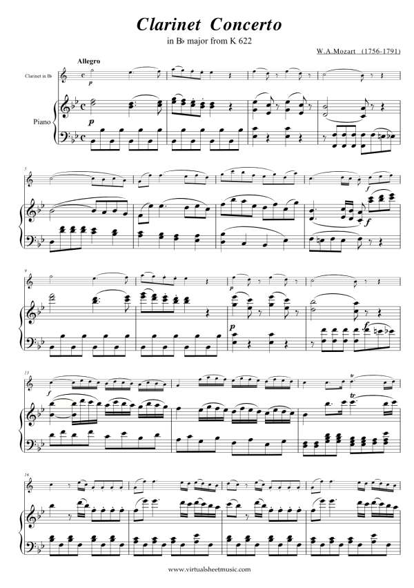Mozart Clarinet_Concert with Piano
