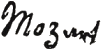 Wolfgang Amadé Mozart Signature
